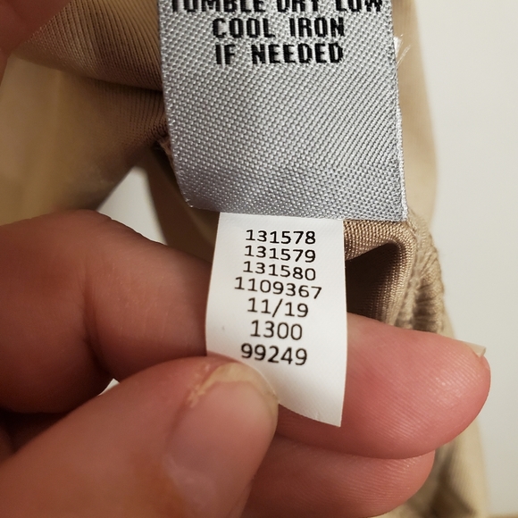 Catherines Dart Basic Solid Stretch Tank Top Shirt Womens 3X Tan Gold Champagne - Picture 5 of 7